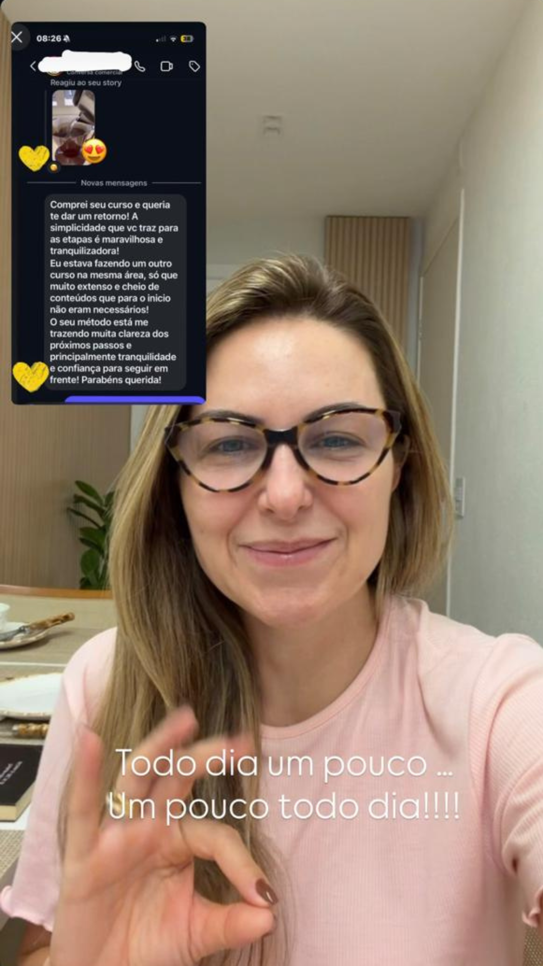 Depoimento de aluna 1